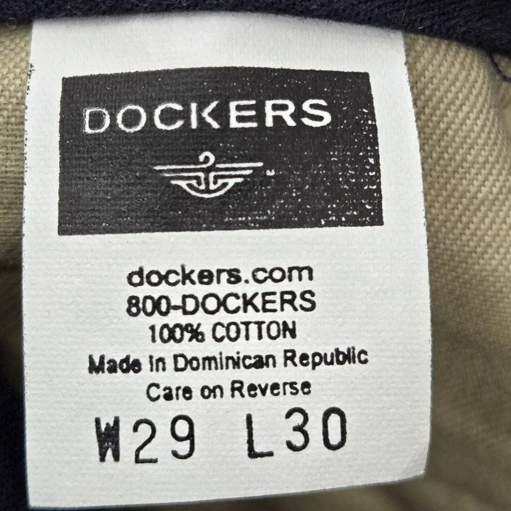 VINTAGE Dockers Men Pants 29X30 Gray Chino Relaxed Y2K 30